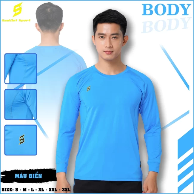 Áo lót bóng đá dài tay Sao Việt body SV01